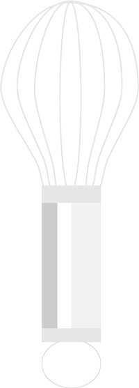 クリームを泡立てるホイッパー
